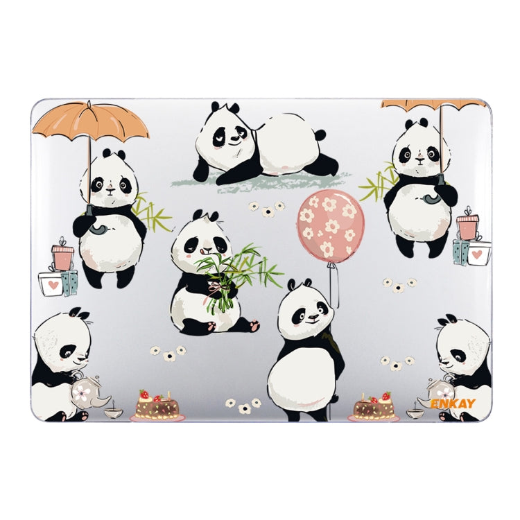 ENKAY Animal Series Pattern Laotop Protective Crystal Case For MacBook Pro 13.3 inch A2251 / A2289 / A2338 2020(Panda) - MacBook Pro Cases by ENKAY | Online Shopping South Africa | PMC TechLife