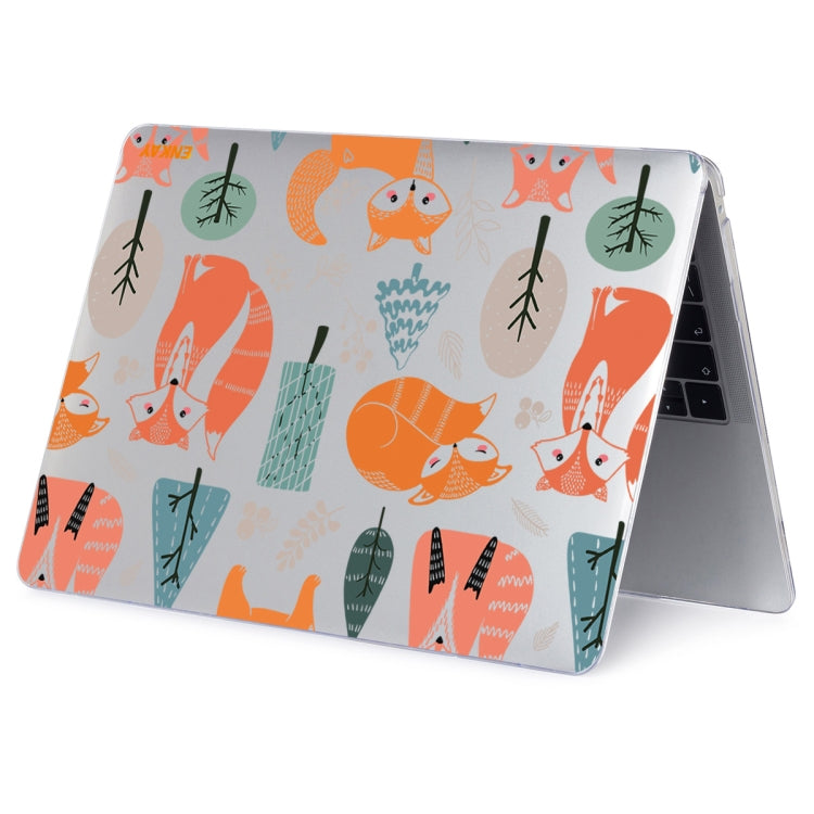 ENKAY Animal Series Pattern Laotop Protective Crystal Case For MacBook Pro 15.4 inch A1707 / A1990(Fox) - MacBook Pro Cases by ENKAY | Online Shopping South Africa | PMC TechLife