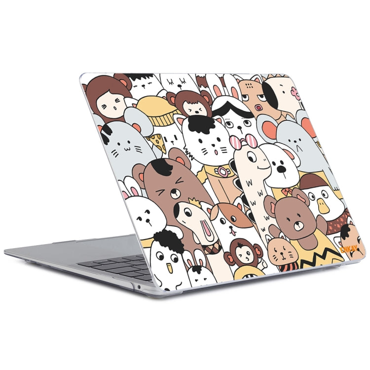ENKAY Animal Series Pattern Laotop Protective Crystal Case For MacBook Pro 16 inch A2141(Animals No.1) - MacBook Pro Cases by ENKAY | Online Shopping South Africa | PMC TechLife