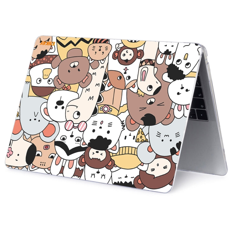 ENKAY Animal Series Pattern Laotop Protective Crystal Case For MacBook Pro 16 inch A2141(Animals No.1) - MacBook Pro Cases by ENKAY | Online Shopping South Africa | PMC TechLife