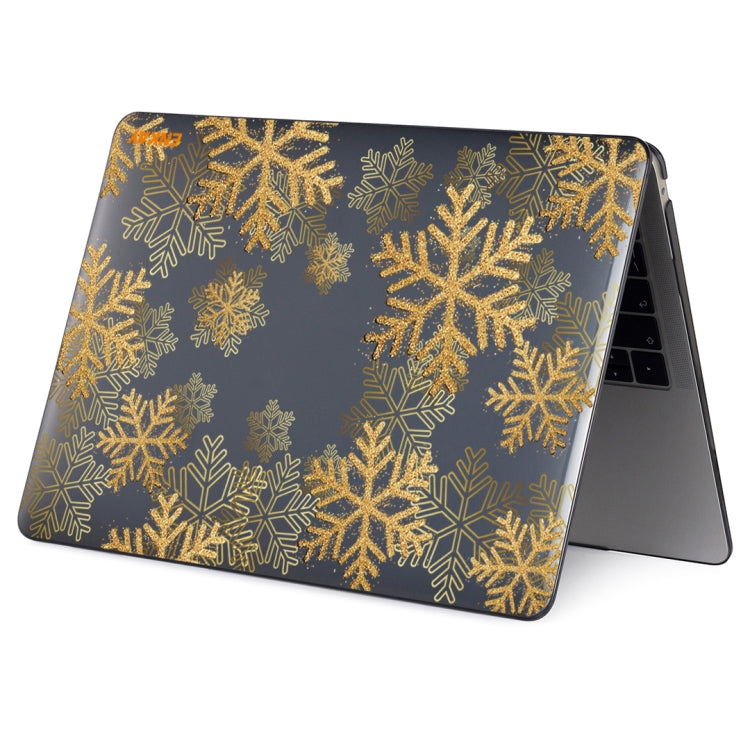 ENKAY Vintage Pattern Series Laotop Protective Crystal Case For MacBook Pro 13.3 inch A1706 / A1708 / A1989 / A2159(Golden Snowflake) - free shipping - PMC TechLife - Order now!