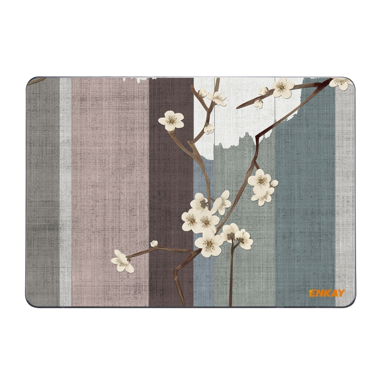 ENKAY Vintage Pattern Series Laotop Protective Crystal Case For MacBook Pro 13.3 inch A1706 / A1708 / A1989 / A2159(Plum Blossom) - MacBook Pro Cases by ENKAY | Online Shopping South Africa | PMC TechLife