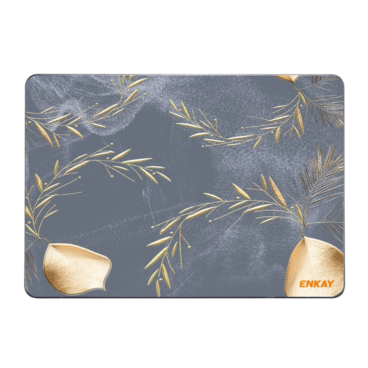 ENKAY Vintage Pattern Series Laotop Protective Crystal Case For MacBook Pro 13.3 inch A1706 / A1708 / A1989 / A2159(Wild Oats) - MacBook Pro Cases by ENKAY | Online Shopping South Africa | PMC TechLife | Buy Now Pay Later Mobicred