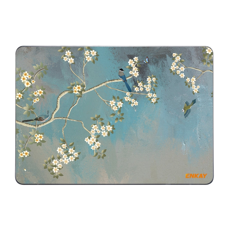 ENKAY Vintage Pattern Series Laotop Protective Crystal Case For MacBook Pro 14.2 inch A2442 (2021)(Magnolia) - MacBook Pro Cases by ENKAY | Online Shopping South Africa | PMC TechLife
