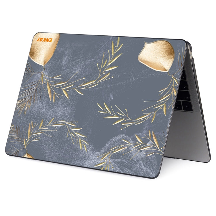 ENKAY Vintage Pattern Series Laotop Protective Crystal Case For MacBook Pro 16 inch A2141(Wild Oats) - MacBook Pro Cases by ENKAY | Online Shopping South Africa | PMC TechLife | Buy Now Pay Later Mobicred