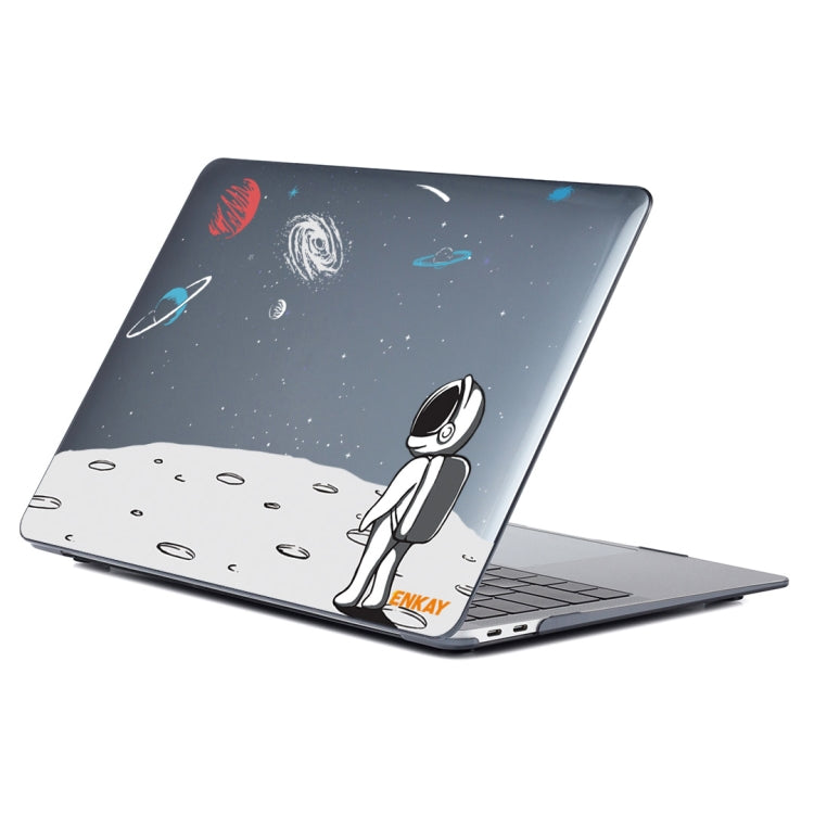 ENKAY Star Series Pattern Laotop Protective Crystal Case For MacBook Pro 13.3 inch A1706 / A1708 / A1989 / A2159(Backpack Astronaut) - MacBook Pro Cases by ENKAY | Online Shopping South Africa | PMC TechLife | Buy Now Pay Later Mobicred