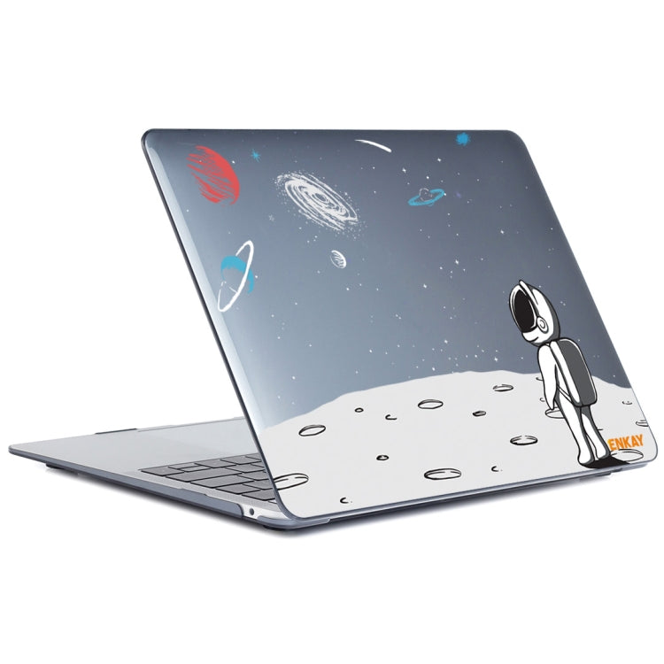 ENKAY Star Series Pattern Laotop Protective Crystal Case For MacBook Pro 13.3 inch A1706 / A1708 / A1989 / A2159(Backpack Astronaut) - MacBook Pro Cases by ENKAY | Online Shopping South Africa | PMC TechLife | Buy Now Pay Later Mobicred
