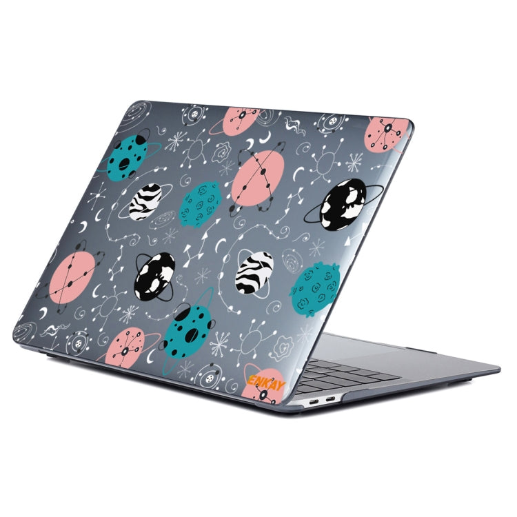 ENKAY Star Series Pattern Laotop Protective Crystal Case For MacBook Pro 13.3 inch A1706 / A1708 / A1989 / A2159(Geometric Planet) - free shipping - PMC TechLife - Order now!
