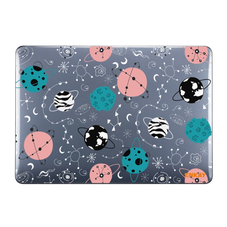 For MacBook Air 13.3 inch A1932 / A2179 / A2337 ENKAY Star Series Pattern Laotop Protective Crystal Case(Geometric Planet) - MacBook Air Cases by ENKAY | Online Shopping South Africa | PMC TechLife | Buy Now Pay Later Mobicred