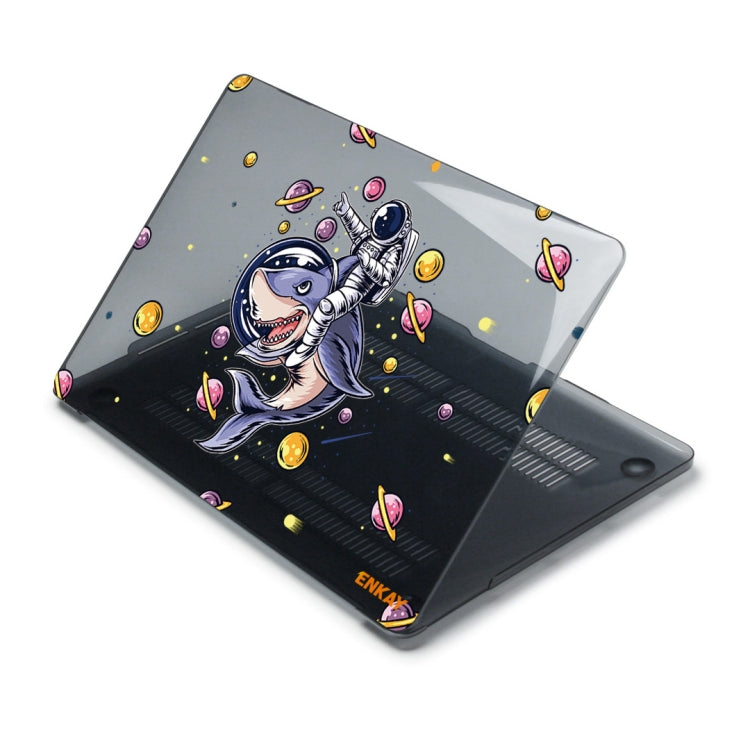 ENKAY Star Series Pattern Laotop Protective Crystal Case For MacBook Pro 13.3 inch A2251 / A2289 / A2338 2020(Shark Astronaut) - MacBook Pro Cases by ENKAY | Online Shopping South Africa | PMC TechLife | Buy Now Pay Later Mobicred