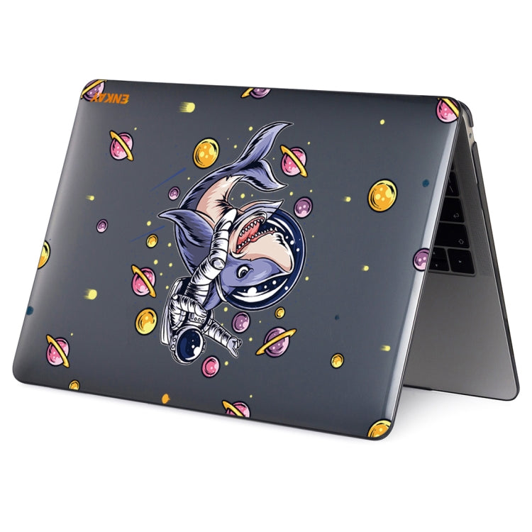 ENKAY Star Series Pattern Laotop Protective Crystal Case For MacBook Pro 13.3 inch A2251 / A2289 / A2338 2020(Shark Astronaut) - MacBook Pro Cases by ENKAY | Online Shopping South Africa | PMC TechLife | Buy Now Pay Later Mobicred