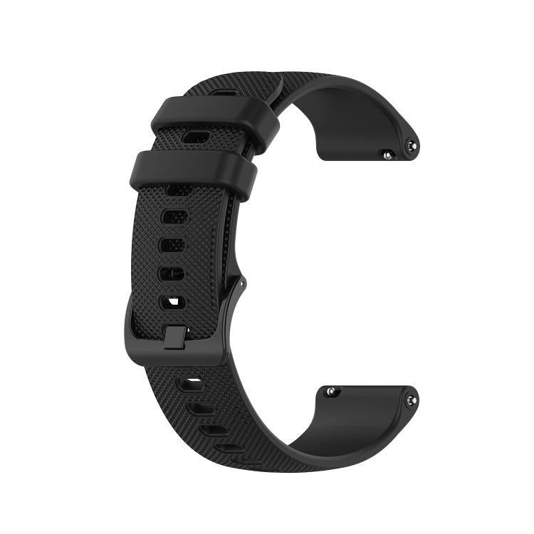 For Xiaomi Watch Color 2 22mm Checkered Silicone Watch Band(Black) - Watch Bands by PMC TechLife | Online Shopping South Africa | PMC TechLife | Buy Now Pay Later Mobicred