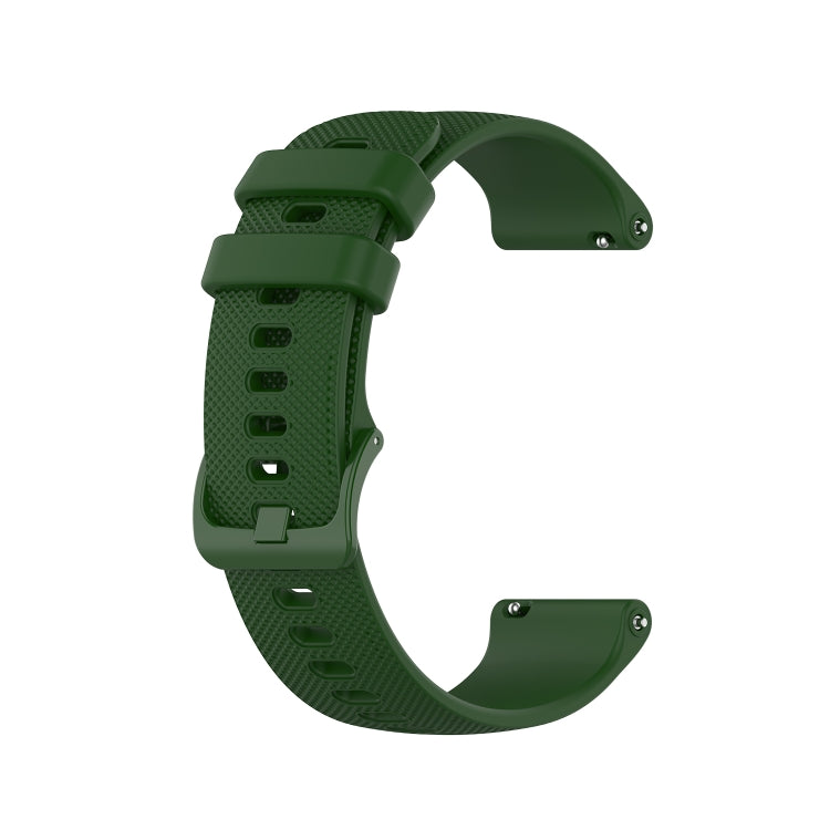 For Xiaomi Haylou RT LS05S 22mm Checkered Silicone Watch Band(Amy Green) - Watch Bands by PMC TechLife | Online Shopping South Africa | PMC TechLife | Buy Now Pay Later Mobicred