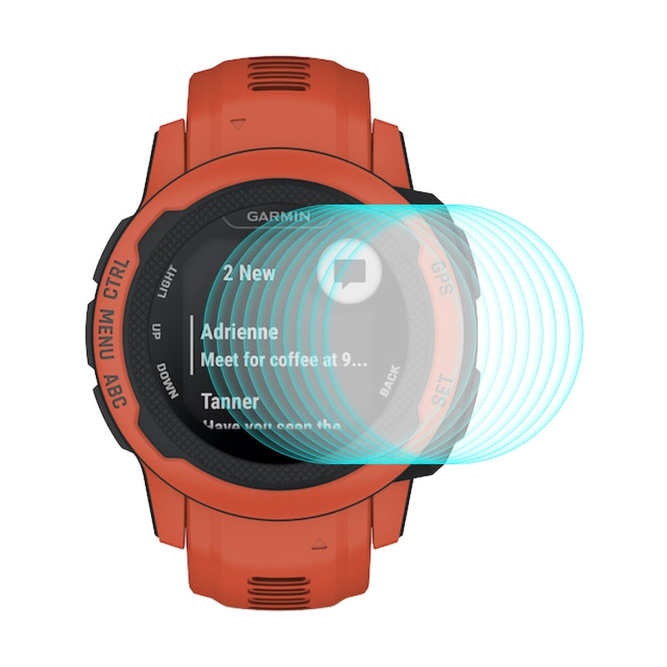 10 PCS ENKAY 0.2mm 9H Tempered Glass Screen Protector Watch Film Compatible with Garmin Instinct 2S - Screen Protector by ENKAY | Online Shopping South Africa | PMC TechLife | Buy Now Pay Later Mobicred