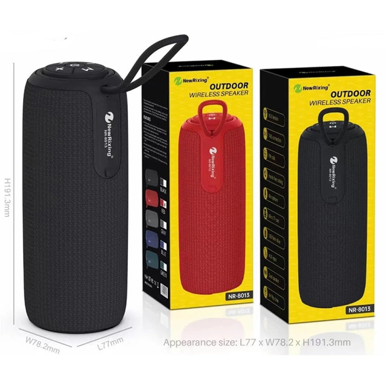 NewRixing NR8013 10W TWS Portable Wireless Stereo Speaker Support TF Card / FM(Blue) - Desktop Speaker by NewRixing | Online Shopping South Africa | PMC TechLife | Buy Now Pay Later Mobicred