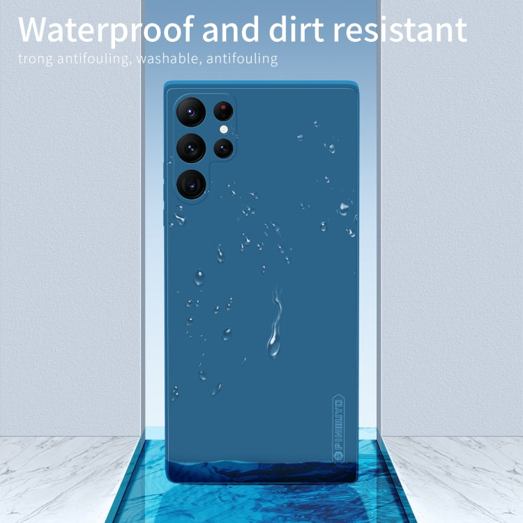 For Samsung Galaxy S22 Ultra 5G PINWUYO Sense Series Liquid Silicone TPU Phone Case(Blue) - free shipping - PMC TechLife - Order now!