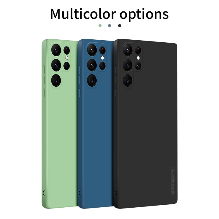 For Samsung Galaxy S22 Ultra 5G PINWUYO Sense Series Liquid Silicone TPU Phone Case(Green) - Galaxy S22 Ultra 5G Cases by PINWUYO | Online Shopping South Africa | PMC TechLife
