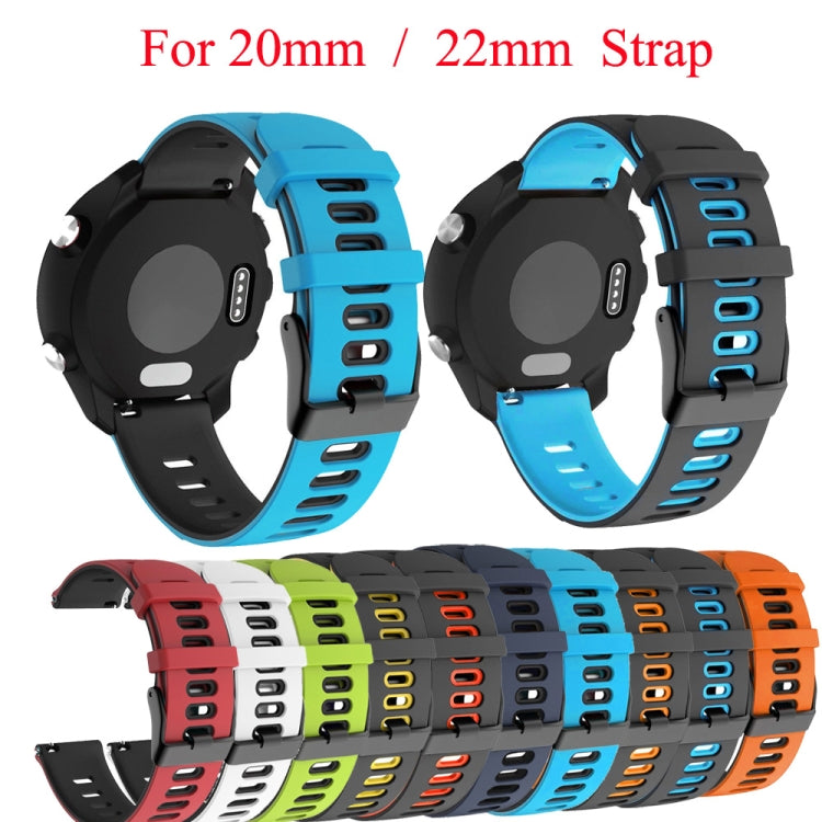 For Huawei Watch GT 42mm / 46mm 22mm Mixed-Color Silicone Watch Band(Black+Red) - Watch Bands by PMC TechLife | Online Shopping South Africa | PMC TechLife | Buy Now Pay Later Mobicred