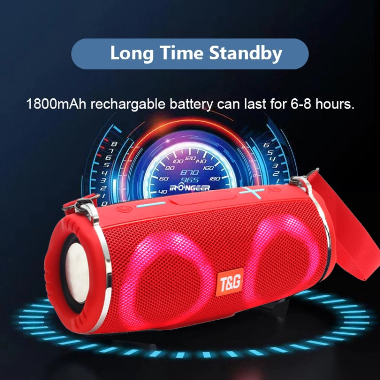 T&G TG642 RGB Light Waterproof  Portable Bluetooth Speaker Support FM / TF Card(Black) - free shipping - PMC TechLife - Order now!