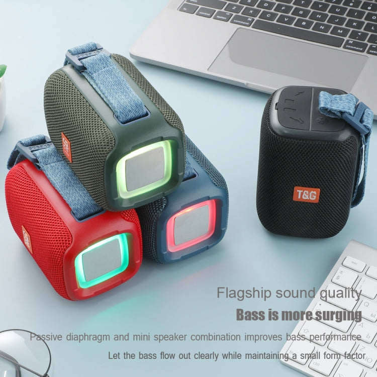 T&G TG339 RGB Light 5W Waterproof Portable Bluetooth Speaker(Blue) - Desktop Speaker by T&G | Online Shopping South Africa | PMC TechLife | Buy Now Pay Later Mobicred