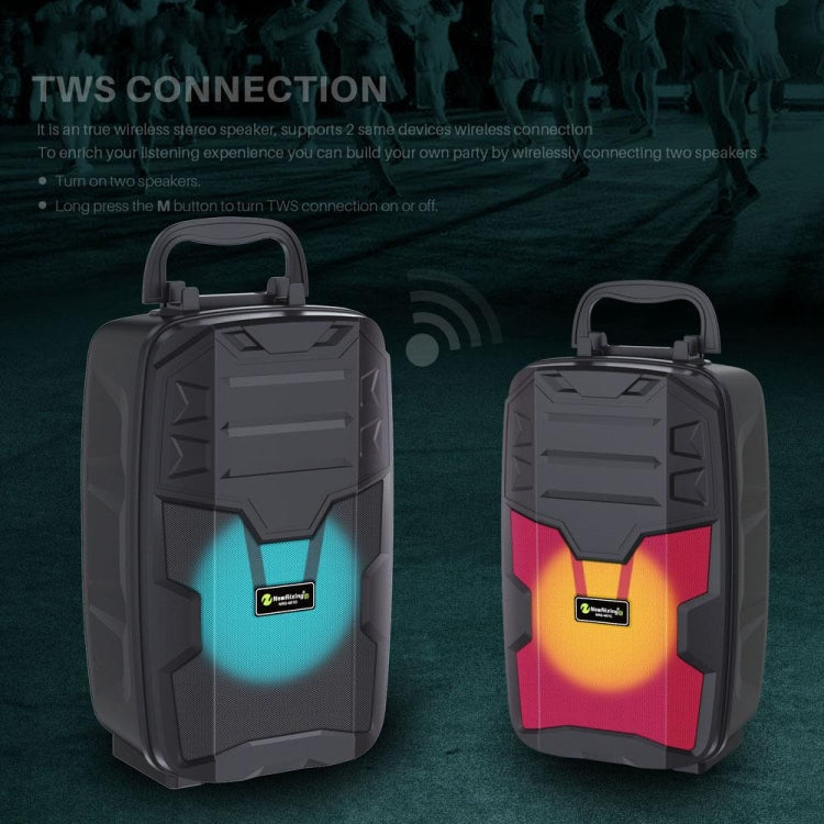 NewRixing NRG401C Outdoor Portable Karaoke Wireless Speaker High-Power Audio Amplifier With Mic(Red) - free shipping - PMC TechLife - Order now!