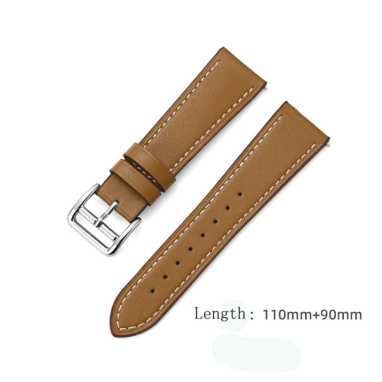 For Huawei Watch GT2 Pro/Watch GT 2E/Watch GT 22mm Supershift Contrast Pin Buckle Leather Watch Band(Brown) - Watch Bands by PMC TechLife | Online Shopping South Africa | PMC TechLife | Buy Now Pay Later Mobicred