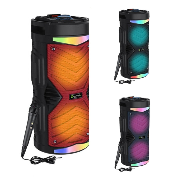 NewRixing NRG6601A Outdoor Portable Karaoke Wireless Speaker 20W Audio Amplifier With Mic(B) - Desktop Speaker by NewRixing | Online Shopping South Africa | PMC TechLife | Buy Now Pay Later Mobicred