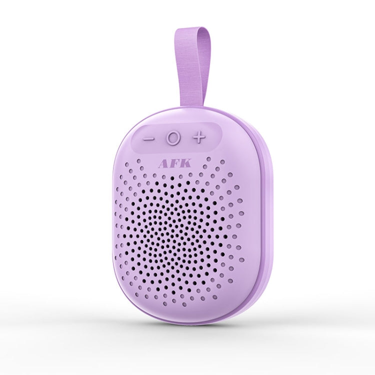 AEC BT513 RGB Light Waterproof Portable Bluetooth Speaker Support FM / TF Card(Purple) - Mini Speaker by AEC | Online Shopping South Africa | PMC TechLife | Buy Now Pay Later Mobicred