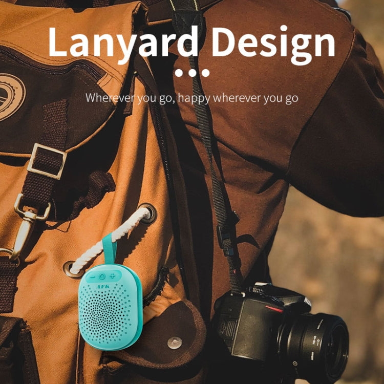 AEC BT513 RGB Light Waterproof Portable Bluetooth Speaker Support FM / TF Card(Light Green) - Mini Speaker by AEC | Online Shopping South Africa | PMC TechLife