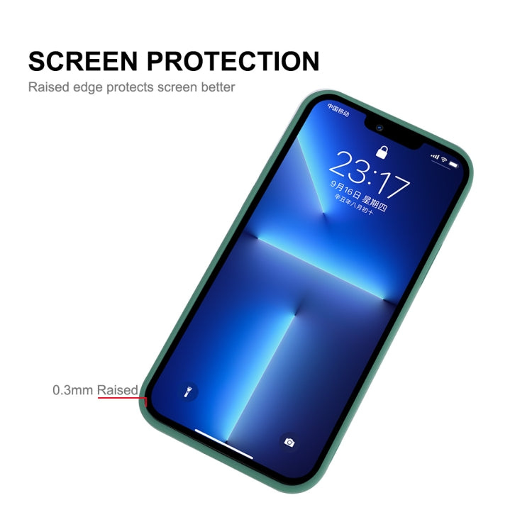 For iPhone 13 Pro Max ENKAY Liquid Silicone Phone Case (Dark Green) - iPhone 13 Pro Max Cases by ENKAY | Online Shopping South Africa | PMC TechLife | Buy Now Pay Later Mobicred