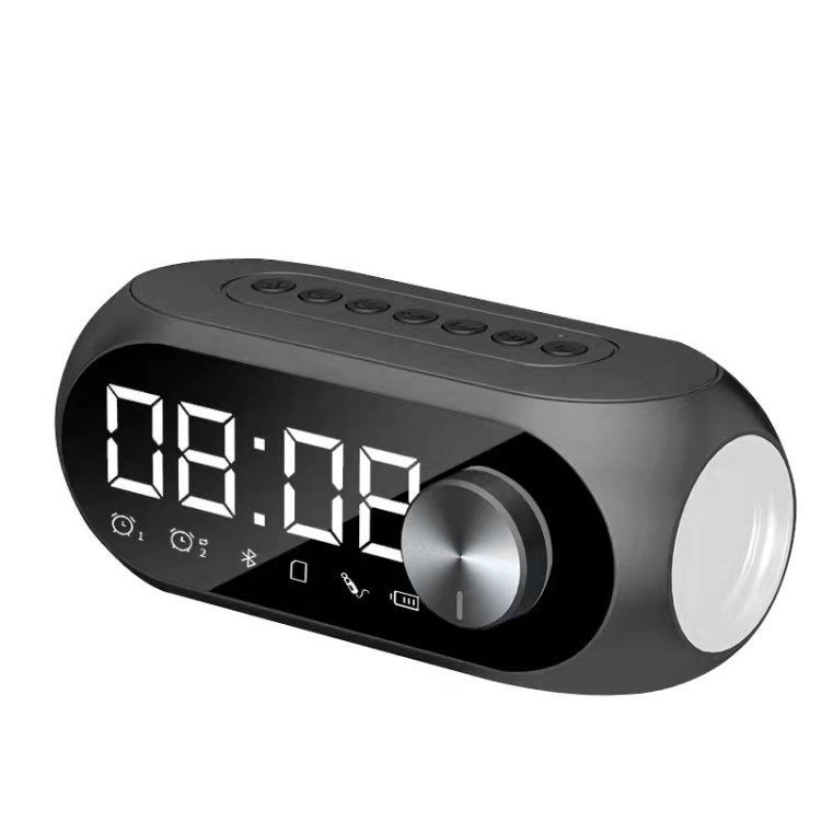 AEC S8 Alarm Clock Bluetooth Speakers with LED Light Support TF / FM(Black) - free shipping - PMC TechLife - Order now!