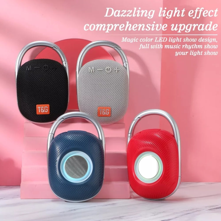 T&G TG321 TWS Portable Wireless Outdoor Mini Speaker with LED Light(Red) - free shipping - PMC TechLife - Order now!