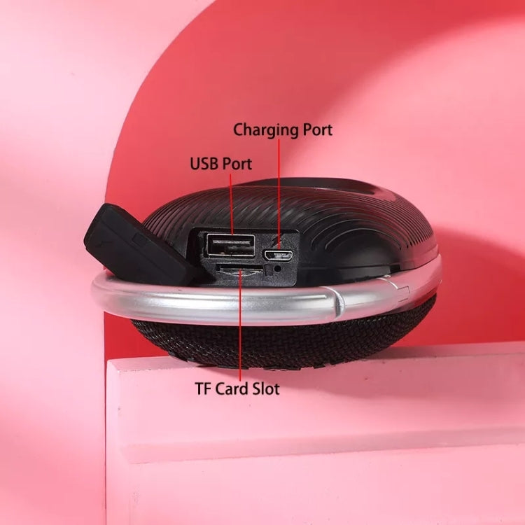 T&G TG321 TWS Portable Wireless Outdoor Mini Speaker with LED Light(Black) - Mini Speaker by T&G | Online Shopping South Africa | PMC TechLife | Buy Now Pay Later Mobicred