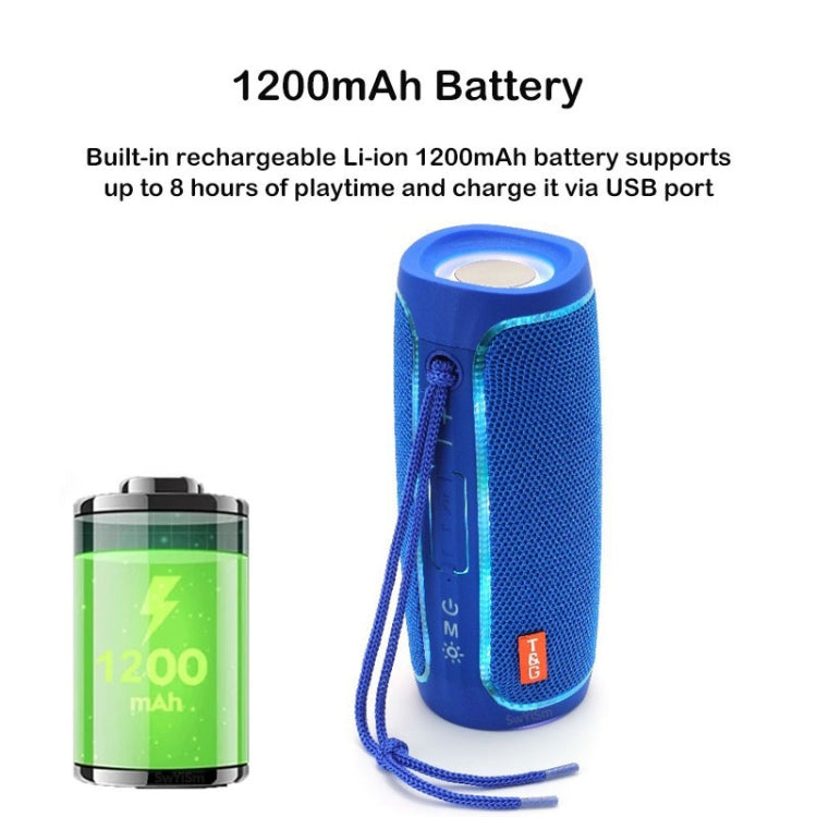 T&G TG288 TWS Portable LED Light Bluetooth Speaker(Blue) - free shipping - PMC TechLife - Order now!
