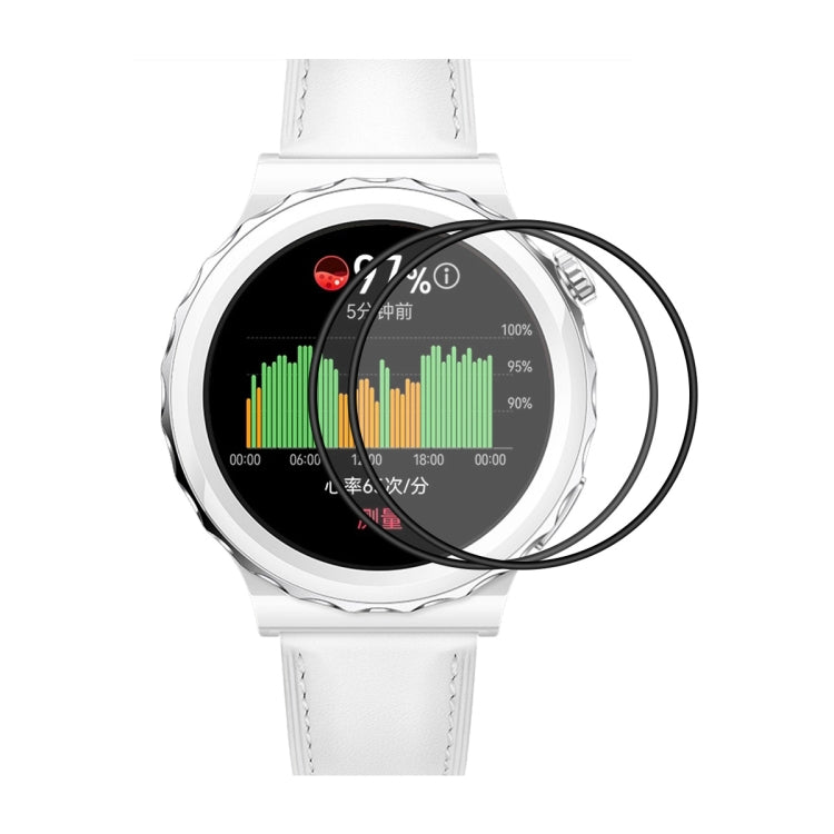 2 PCS For Huawei Watch GT 3 Pro 43mm ENKAY 3D Full Coverage Soft PC Edge + PMMA HD Screen Watch Film - Screen Protector by ENKAY | Online Shopping South Africa | PMC TechLife | Buy Now Pay Later Mobicred
