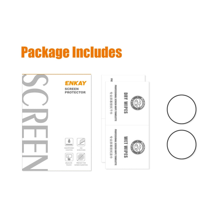 2 PCS For Huawei Watch GT 3 Pro 43mm ENKAY 3D Full Coverage Soft PC Edge + PMMA HD Screen Watch Film - Screen Protector by ENKAY | Online Shopping South Africa | PMC TechLife | Buy Now Pay Later Mobicred