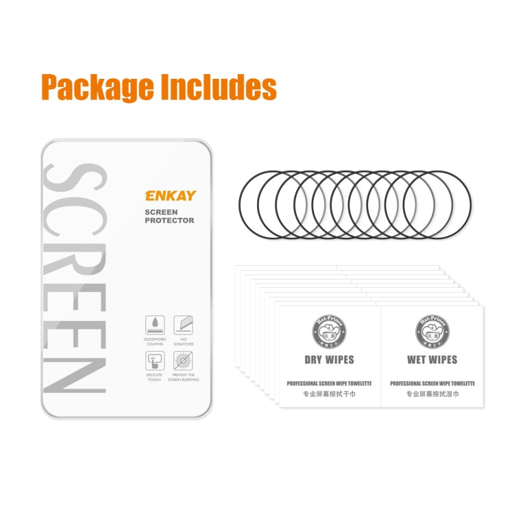 10 PCS For Huawei Watch GT 3 Pro 43mm ENKAY 3D Full Coverage Soft PC Edge + PMMA HD Screen Watch Film - Screen Protector by ENKAY | Online Shopping South Africa | PMC TechLife | Buy Now Pay Later Mobicred