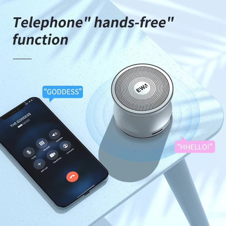 EWA A109+ TWS Stereo Portable Metal Bluetooth Speaker(Sliver) - free shipping - PMC TechLife - Order now!