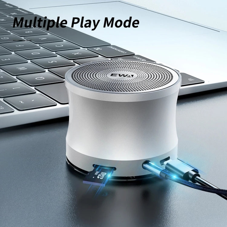 EWA A109+ TWS Stereo Portable Metal Bluetooth Speaker(Black) - Mini Speaker by EWA | Online Shopping South Africa | PMC TechLife | Buy Now Pay Later Mobicred