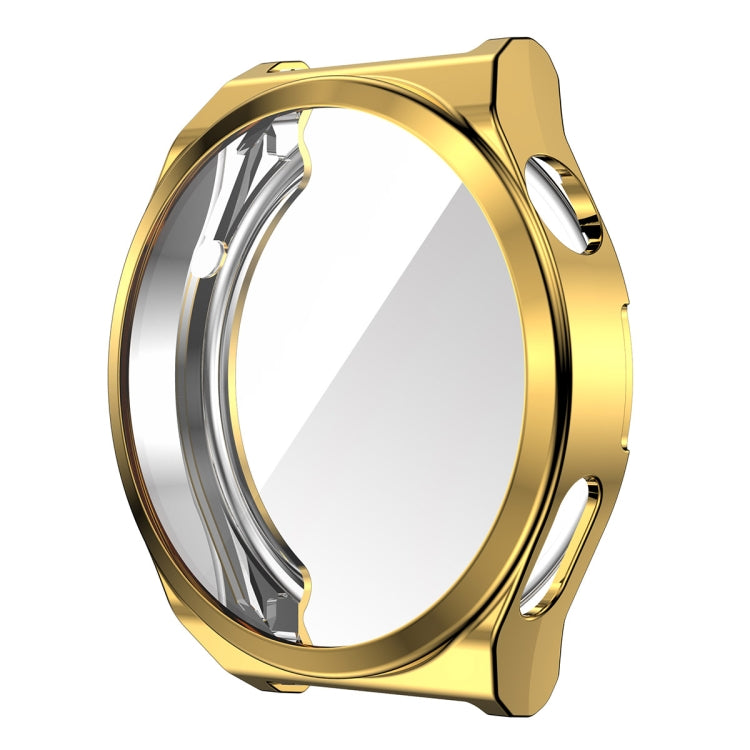 For Huawei Watch GT 3 Pro 46mm ENKAY Full Coverage Electroplated Soft TPU Case with Screen Protection(Golden) - free shipping - PMC TechLife - Order now!