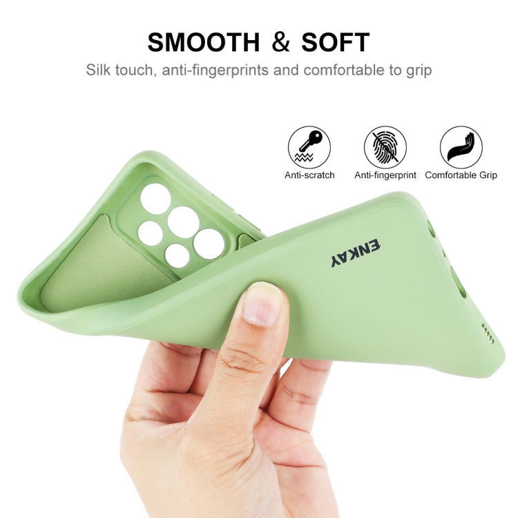 For Samsung Galaxy A52 5G ENKAY Liquid Silicone Soft Shockproof Phone Case(Black) - Galaxy Phone Cases by ENKAY | Online Shopping South Africa | PMC TechLife | Buy Now Pay Later Mobicred