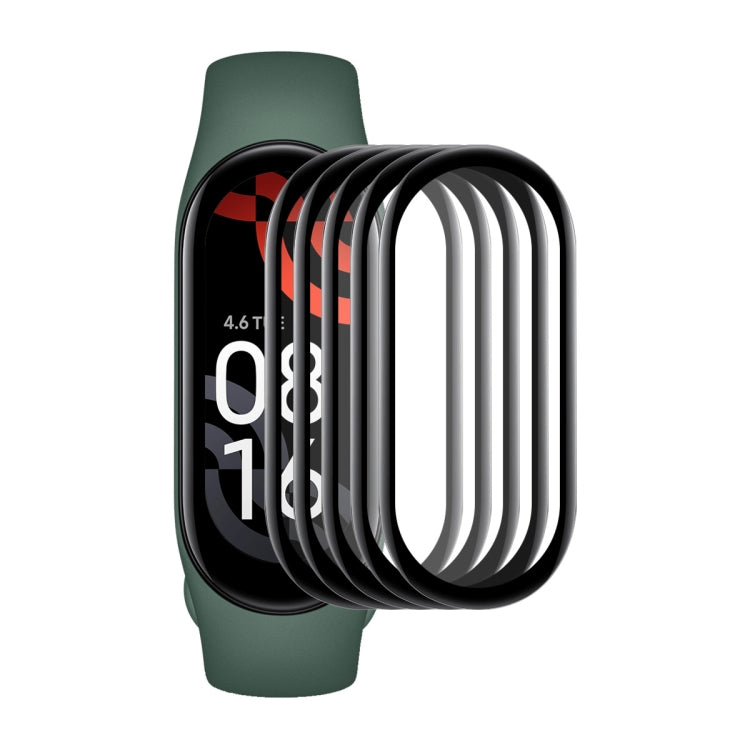 5 PCS For Xiaomi Mi Band 7 ENKAY 3D Full Coverage Soft PC Edge + PMMA HD Screen Protector Film - Screen Protector by ENKAY | Online Shopping South Africa | PMC TechLife | Buy Now Pay Later Mobicred