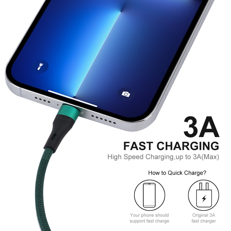 ENKAY ENK-CB118 1m USB 3.0 to 8 Pin 3A Fast Charging Sync Data Cable(Black) - Normal Style Cable by ENKAY | Online Shopping South Africa | PMC TechLife