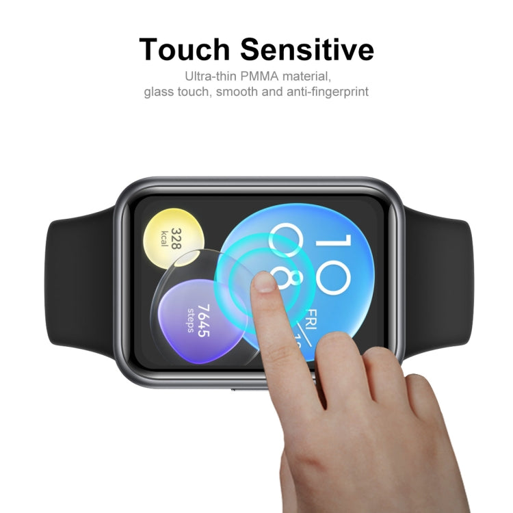 2 PCS For Huawei Watch Fit 2 ENKAY Hat-Prince 3D Full Coverage Soft PC Edge + PMMA HD Screen Protector Film - Screen Protector by ENKAY | Online Shopping South Africa | PMC TechLife | Buy Now Pay Later Mobicred