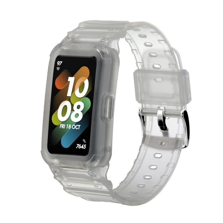 For Huawei Band 6 / 7 / Honor Band 6 JSM Integrated TPU Adjustable Elastic Watch Band (Translucent) - Watch Bands by PMC TechLife | Online Shopping South Africa | PMC TechLife | Buy Now Pay Later Mobicred