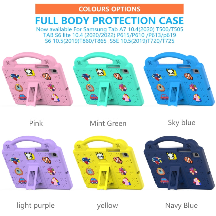 For Samsung Galaxy Tab S6 Lite 10.4 2020/2022 Handle Kickstand Children EVA Shockproof Tablet Case(Pink) - free shipping - PMC TechLife - Order now!