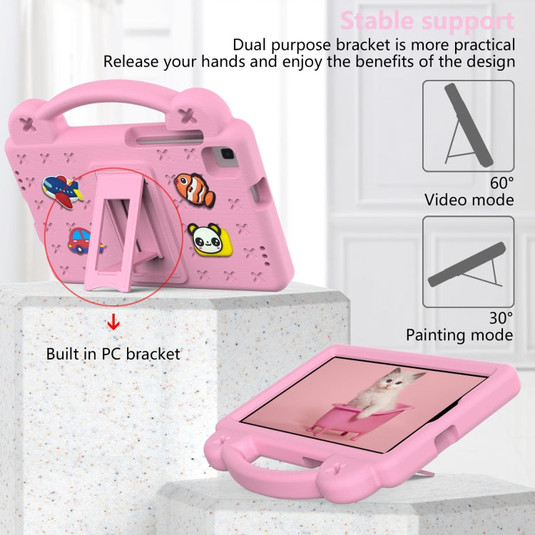 For Samsung Galaxy Tab A7 Lite 8.7 2021 T220/T225 Handle Kickstand Children EVA Shockproof Tablet Case(Pink) - free shipping - PMC TechLife - Order now!