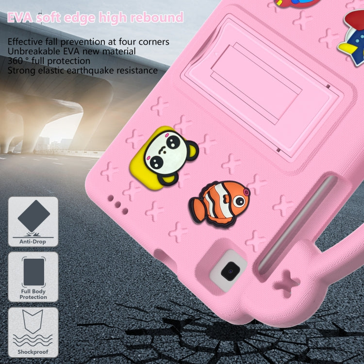 For Samsung Galaxy Tab A7 Lite 8.7 2021 T220/T225 Handle Kickstand Children EVA Shockproof Tablet Case(Pink) - free shipping - PMC TechLife - Order now!