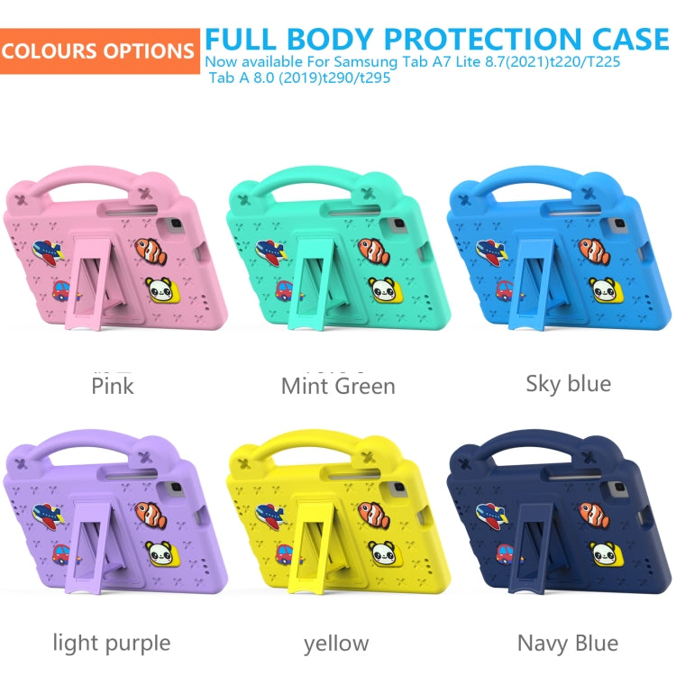 For Samsung Galaxy Tab A7 Lite 8.7 2021 T220/T225 Handle Kickstand Children EVA Shockproof Tablet Case(Pink) - free shipping - PMC TechLife - Order now!