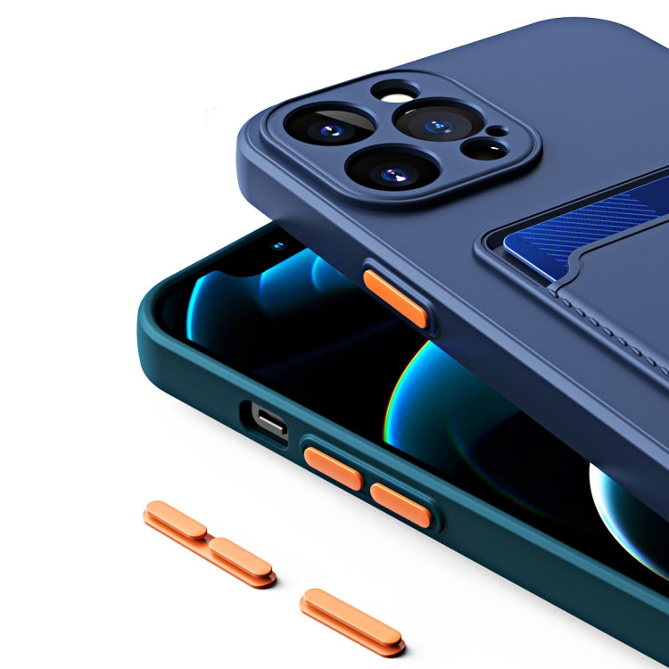 For iPhone 14 Skin Feel Card Color Button TPU Case (Grey) - free shipping - PMC TechLife - Order now!